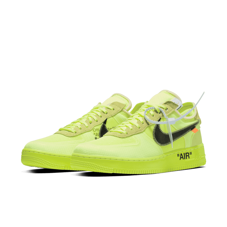 Nike Air Force 1 Low Off-White Volt Angle 2