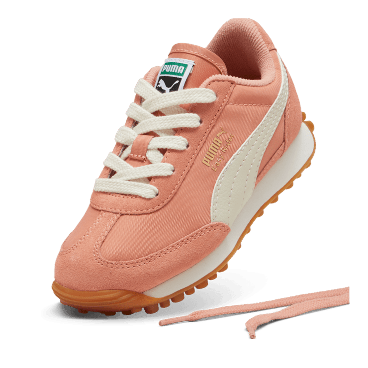 PUMA Easy Rider Vintage Sneakers in Deeva Peach/Alpine Snow/Gold (PS) Angle 2
