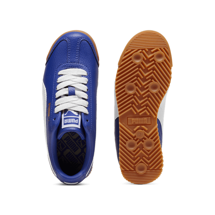 PUMA Roma 24 Standard Sneakers in Lapis Lazuli/Fresh Pear (GS) Angle 0