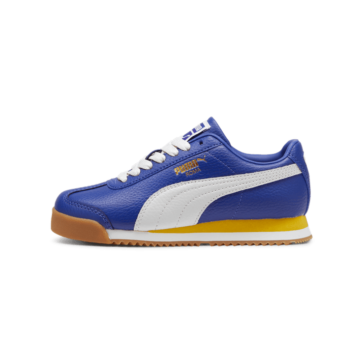 PUMA Roma 24 Standard Sneakers in Lapis Lazuli/Fresh Pear (GS) Angle 1