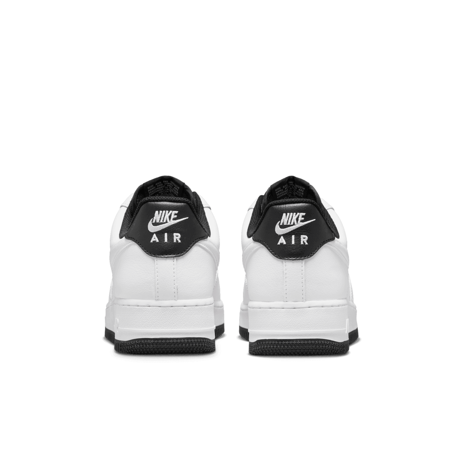 nike air force 1 white black stitch