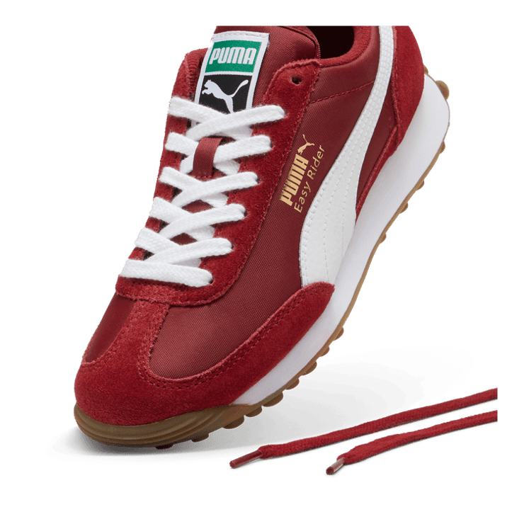 PUMA Easy Rider Vintage Sneakers in Intense Red/White (GS) Angle 2
