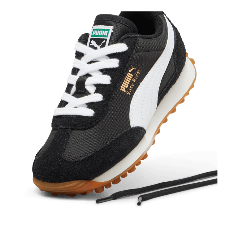 PUMA Easy Rider Vintage Sneakers in Black/White (PS) Angle 2