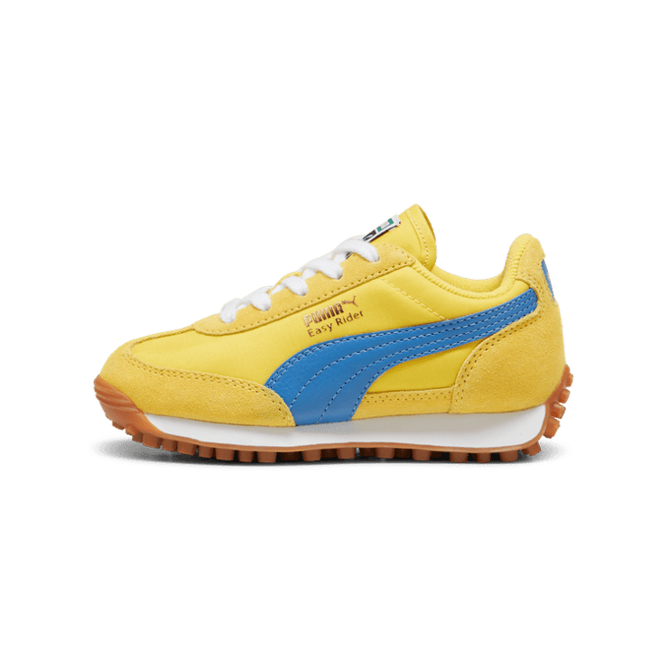PUMA Easy Rider Vintage Sneakers in Speed Yellow/Bluemazing/Gold (PS) Angle 1