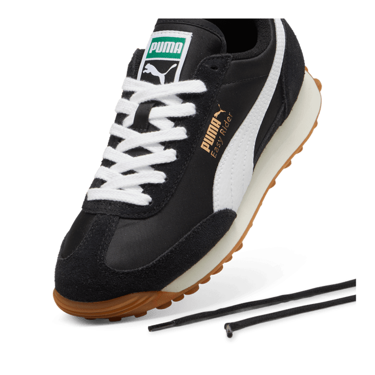 PUMA Easy Rider Vintage Sneakers in Black/White (GS) Angle 2