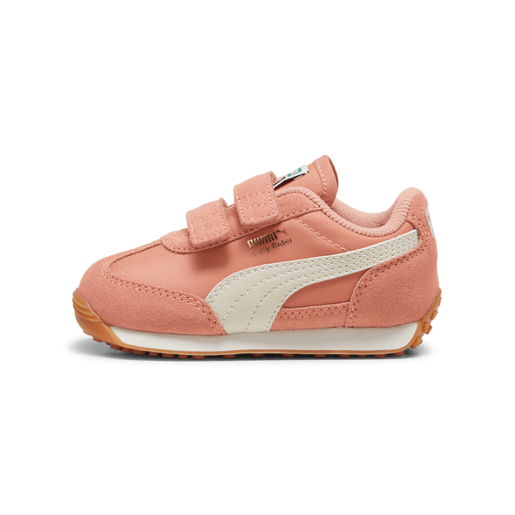 PUMA Easy Rider Vintage s' Sneakers in Deeva Peach/Alpine Snow/Gold (TD) Angle 1
