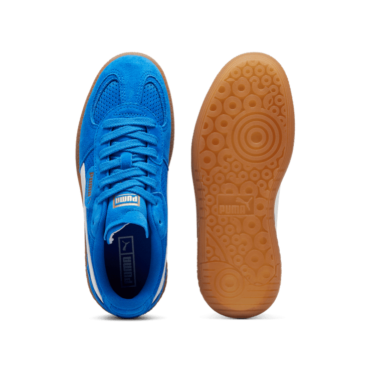 PUMA Palermo LaModa Vintage Sneakers in Hyperlink Blue/Gum Angle 0