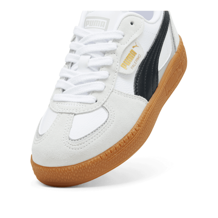 PUMA Palermo Moda Sneakers in White/Black (GS) Angle 2