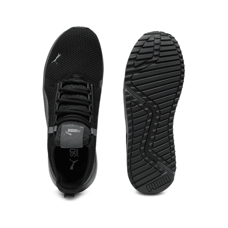 PUMA Pacer Street Wide Sneakers in Black/Cool Dark Grey Angle 0