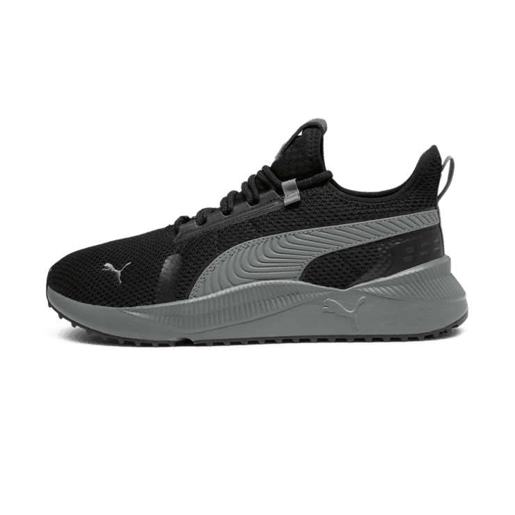PUMA Pacer Street Wide Sneakers in Black/Cool Dark Grey Angle 1