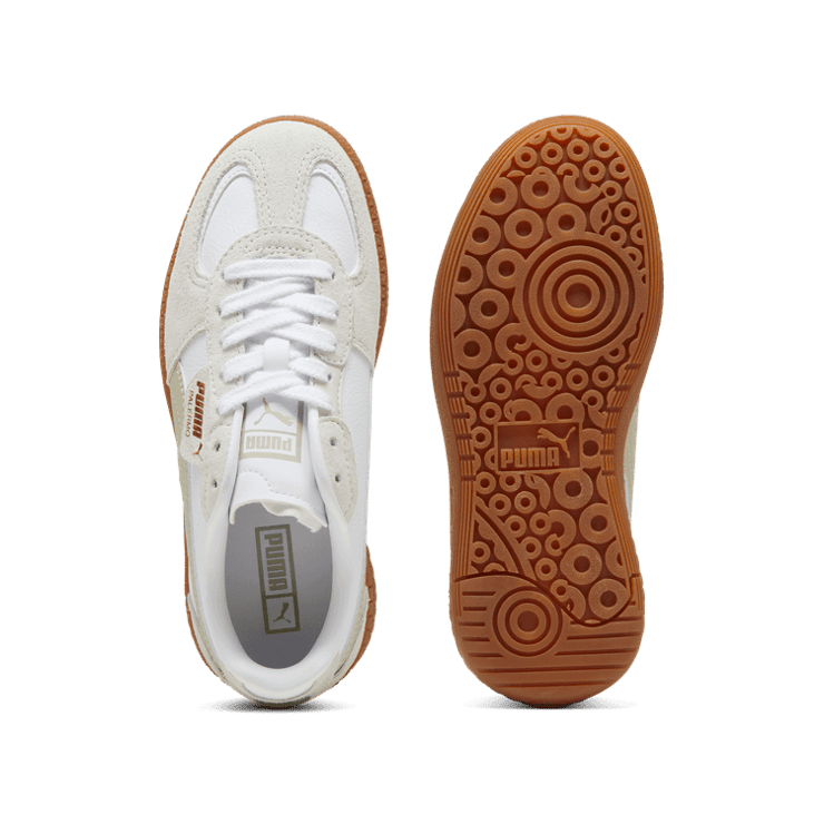 PUMA Palermo Moda Sneakers in White/Desert Dust (GS) Angle 0