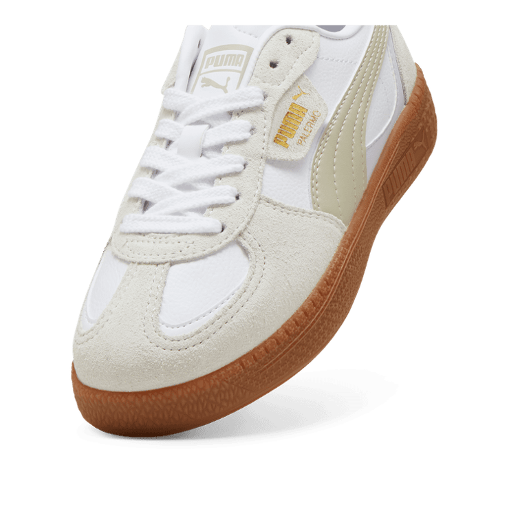 PUMA Palermo Moda Sneakers in White/Desert Dust (GS) Angle 2
