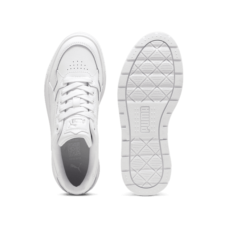 PUMA Karmen II IDOL Sneakers in White/Silver (GS) Angle 0