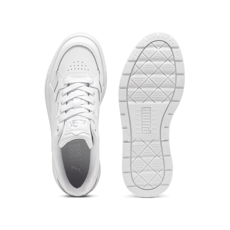 PUMA Karmen II IDOL Sneakers in White/Silver (GS) Angle 0