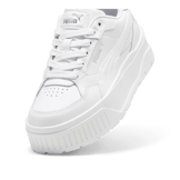 PUMA Karmen II IDOL Sneakers in White/Silver (GS) Angle 2