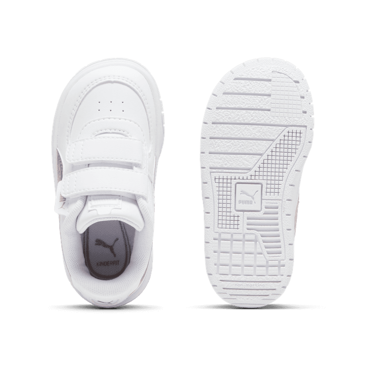PUMA Cali Dream Iridescent s' Sneakers in White/Rose Gold (TD) Angle 0