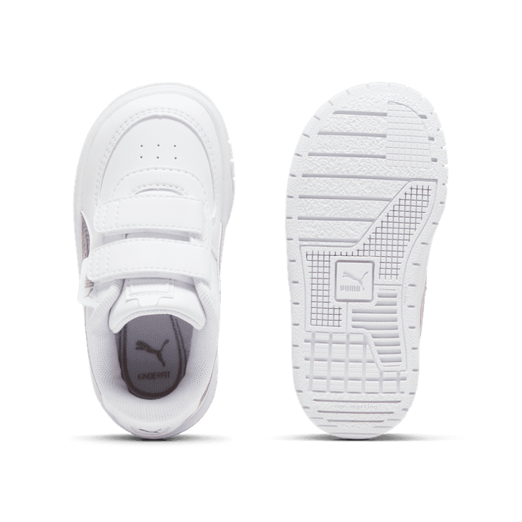 PUMA Cali Dream Iridescent s' Sneakers in White/Rose Gold (TD) Angle 0