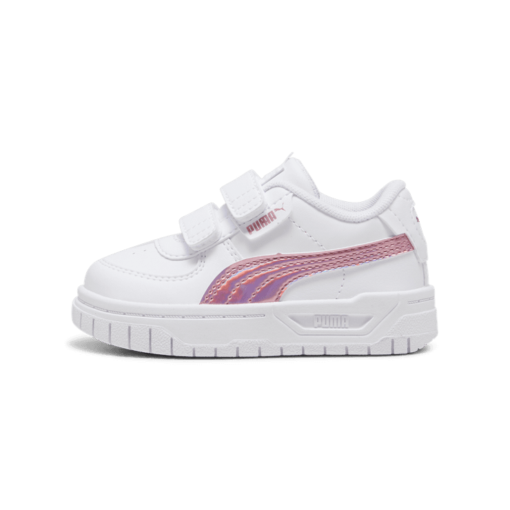 PUMA Cali Dream Iridescent s' Sneakers in White/Rose Gold (TD) Angle 1