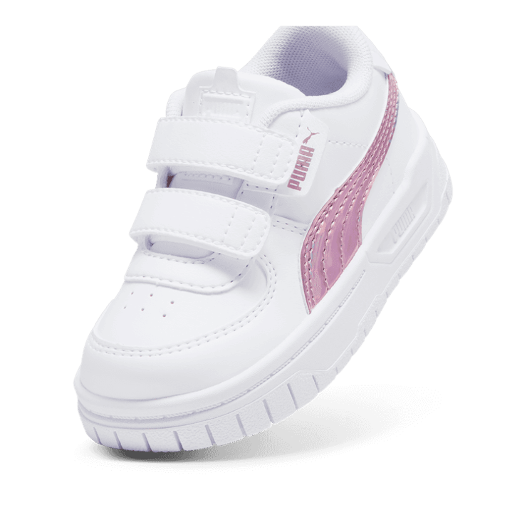PUMA Cali Dream Iridescent s' Sneakers in White/Rose Gold (TD) Angle 2