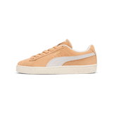PUMA Suede New Bloom Sneakers in Peach Fizz/Warm White/Team Gold Angle 1