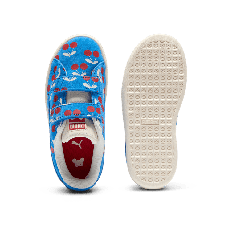 PUMA Suede Classic XXI Bebe De Pino Sneakers in Frosted Ivory/Ignite Blue (PS) Angle 0
