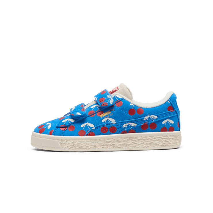 PUMA Suede Classic XXI Bebe De Pino Sneakers in Frosted Ivory/Ignite Blue (PS) Angle 1