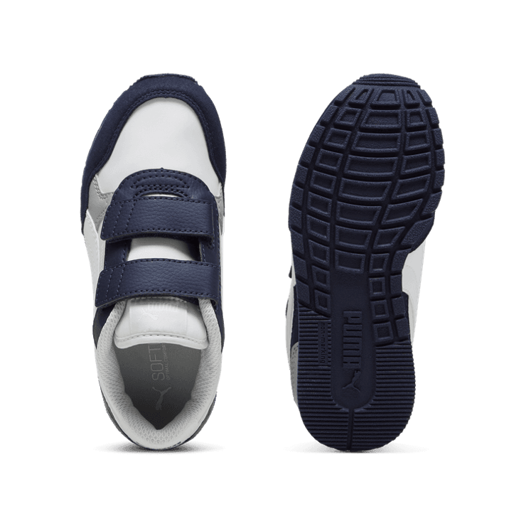 PUMA ST Runner v4 Nylon Sneakers in Dark Blue (GS) Angle 0