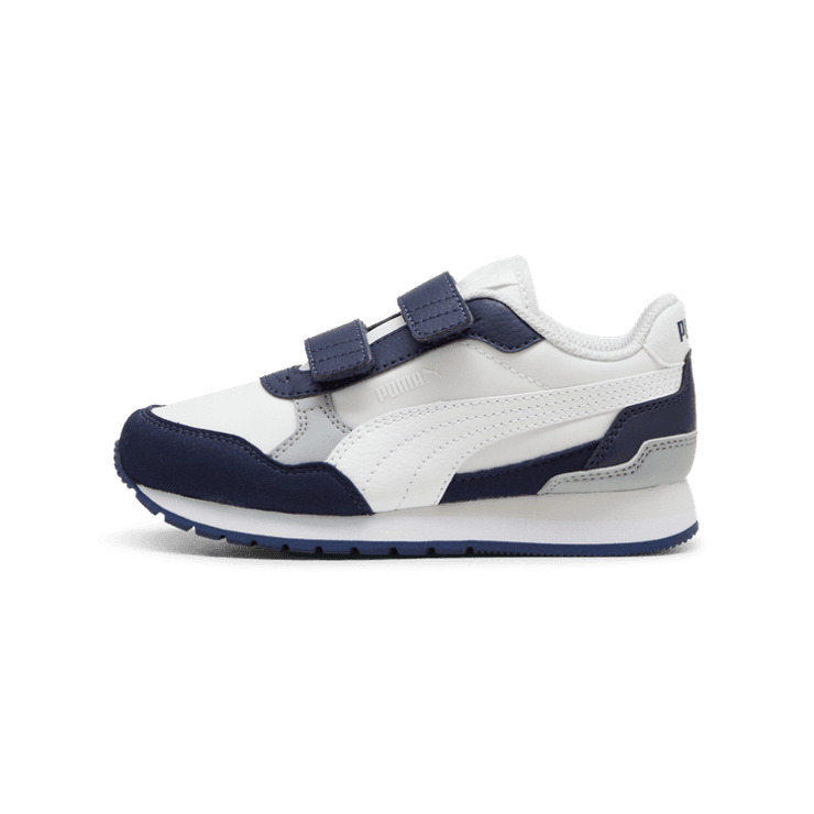 PUMA ST Runner v4 Nylon Sneakers in Dark Blue (GS) Angle 1