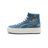 PUMA Kaia 2.0 Mid Novelty Sneakers in Blue Horizon/Frosted Ivory/White Angle 1