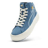 PUMA Kaia 2.0 Mid Novelty Sneakers in Blue Horizon/Frosted Ivory/White Angle 2