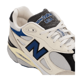 New Balance 990v3 Made in USA by Teddy Santis White Blue Angle 4