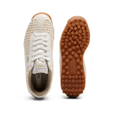 PUMA Easy Rider Knit Sneakers in Warm White/Oak Branch Angle 0