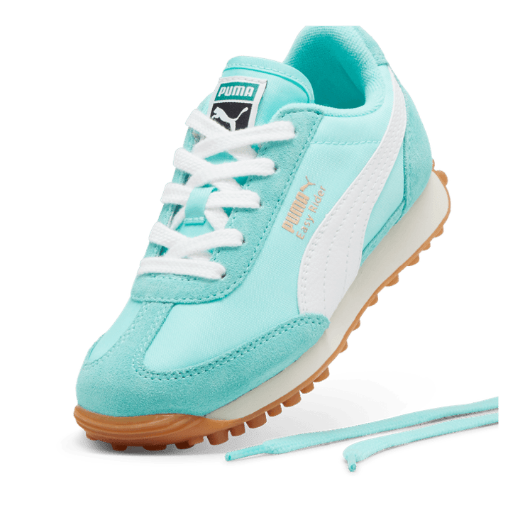 PUMA Easy Rider Vintage Sneakers in Mint/White (PS) Angle 2