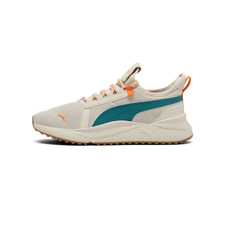 PUMA Pacer Future Street Speckle Sneakers in Desert Dust/Cold Green/Maple Syrup Angle 1