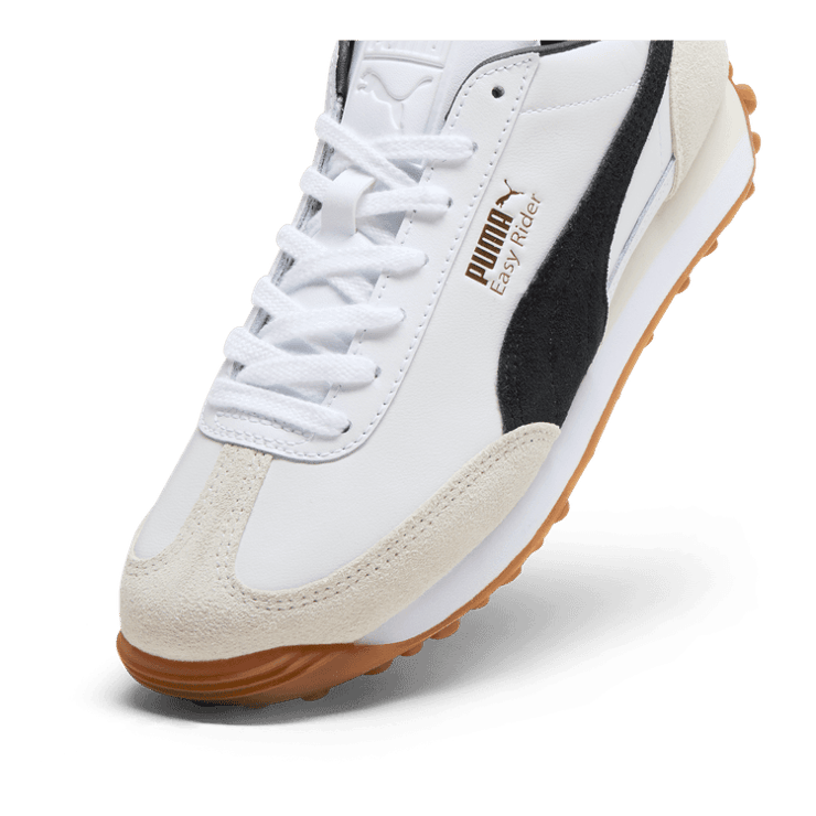 PUMA Easy Rider Mix Sneakers in White/Black Angle 2