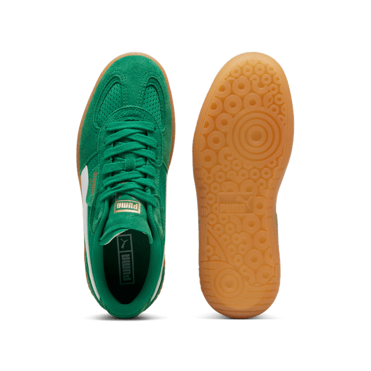 PUMA Palermo LaModa Vintage Sneakers in Archive Green/Gum Angle 0