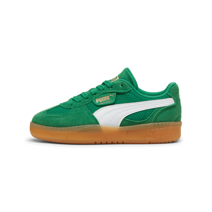 PUMA Palermo LaModa Vintage Sneakers in Archive Green/Gum Angle 1