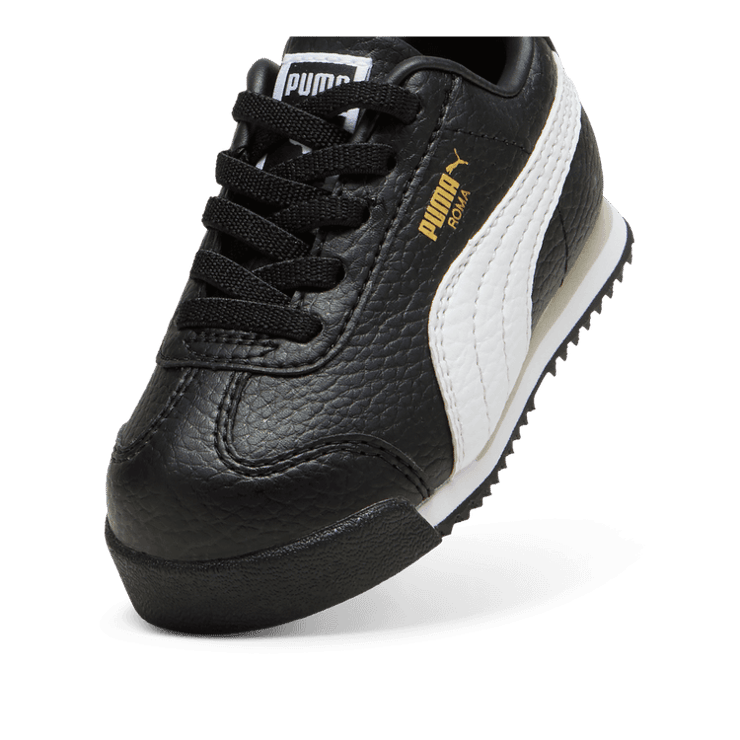 PUMA Roma 24 Standard s' Sneakers in Black/White (TD) Angle 2