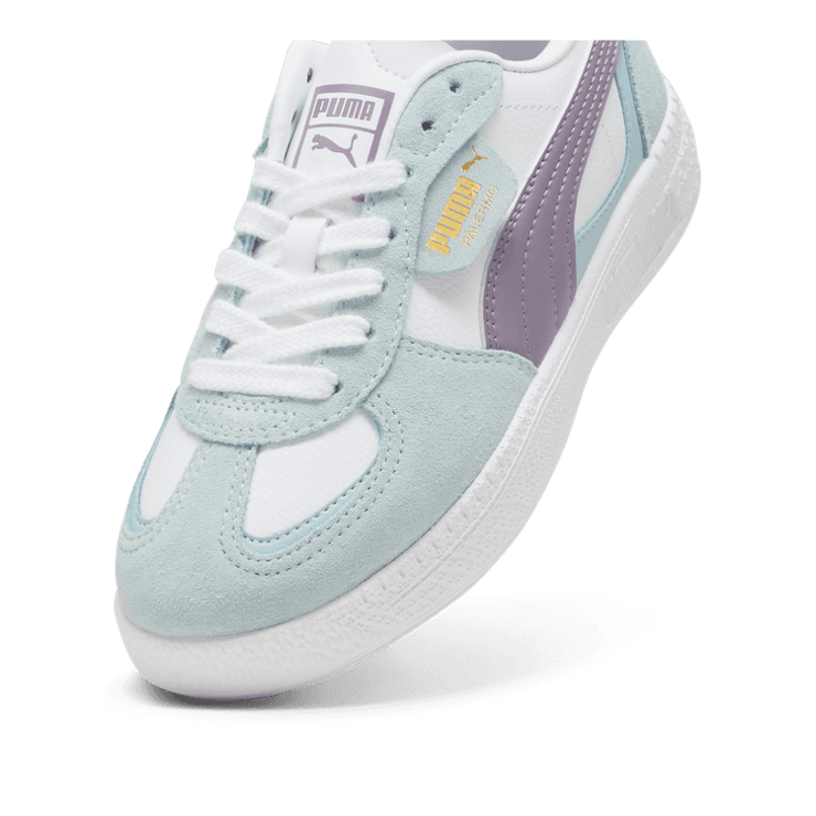 PUMA Palermo Moda Sneakers in White/Pale Plum (GS) Angle 2