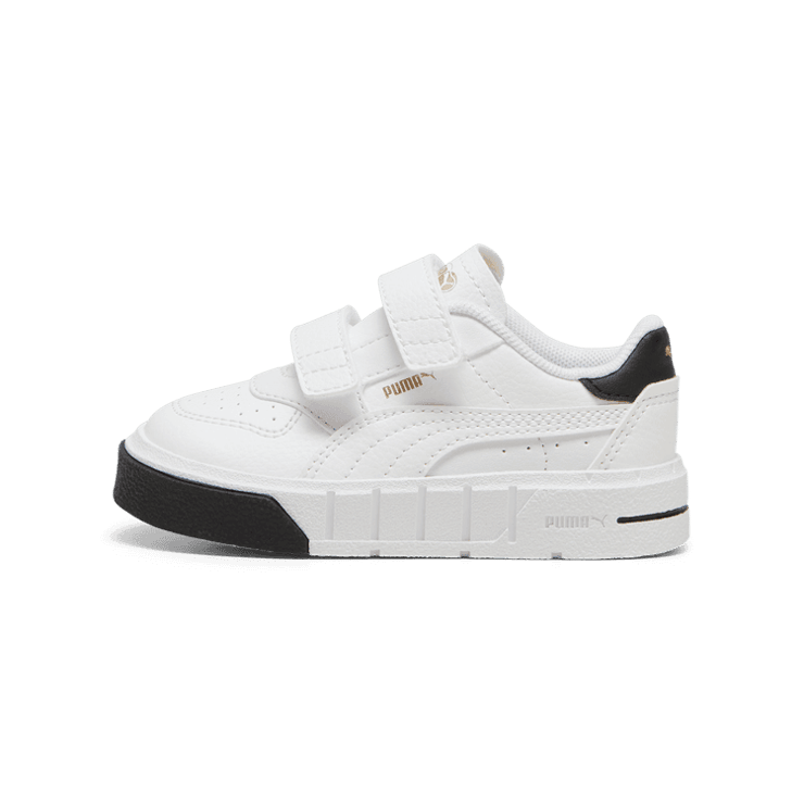 PUMA Cali Court Leather s' Sneakers in White/Black (TD) Angle 1