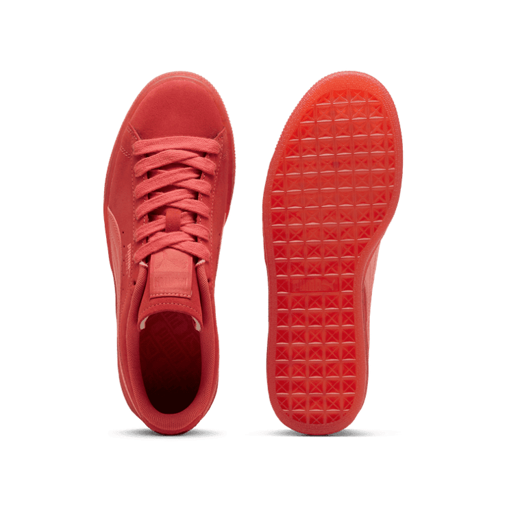 PUMA Suede Classic Translucent Sneakers Women in Tart Cherry/Salmon Angle 0