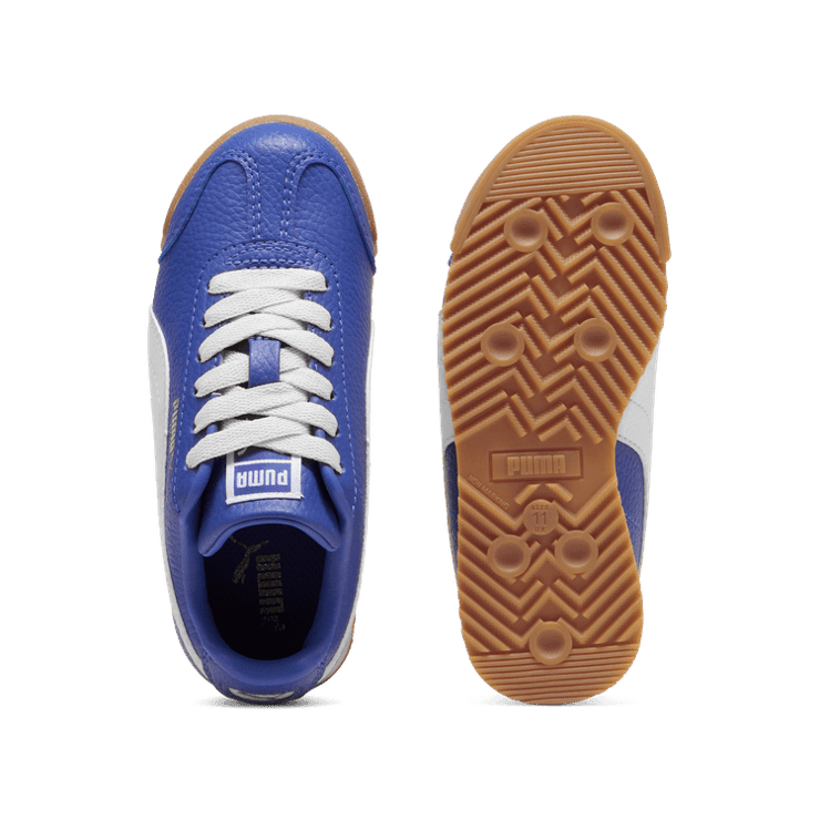 PUMA Roma 24 Standard Sneakers in Lapis Lazuli/Fresh Pear (GS) Angle 0