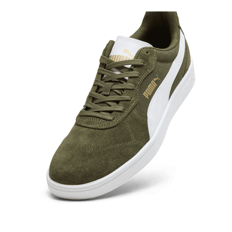 PUMA Astro Play Sneakers in Dark Olive/White Angle 2