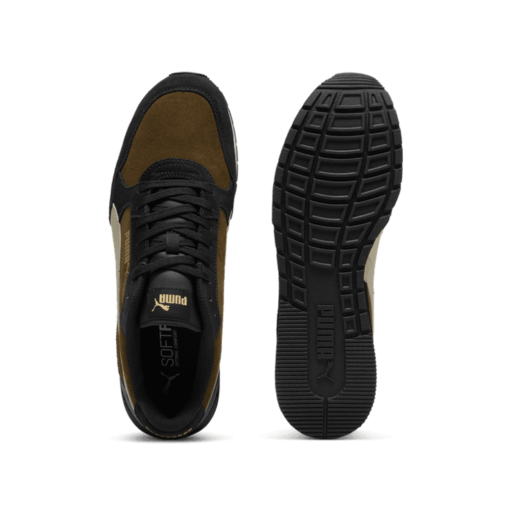 PUMA ST Runner v4 Suede Sneakers in Beige Angle 0