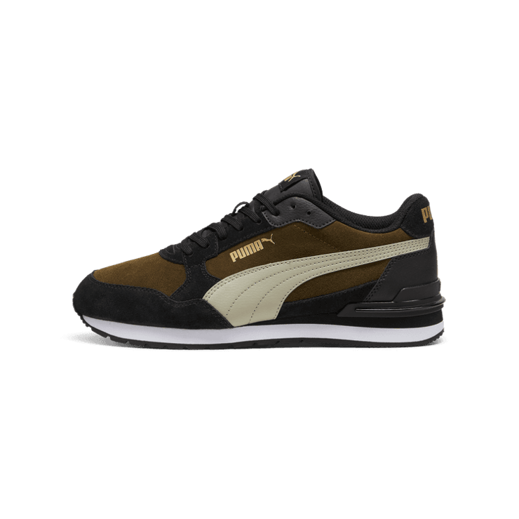 PUMA ST Runner v4 Suede Sneakers in Beige Angle 1