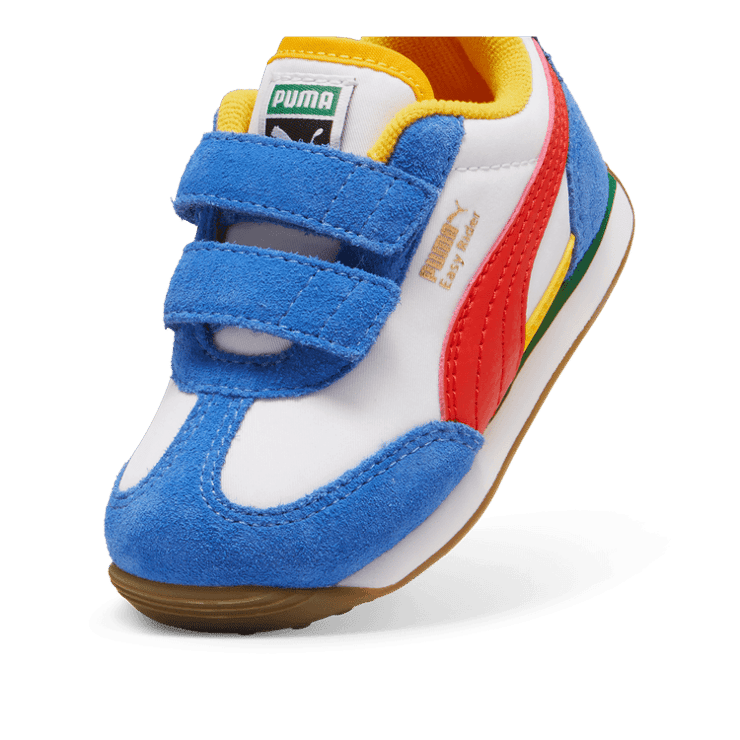 PUMA Easy Rider s' Sneakers in White/Red (TD) Angle 2