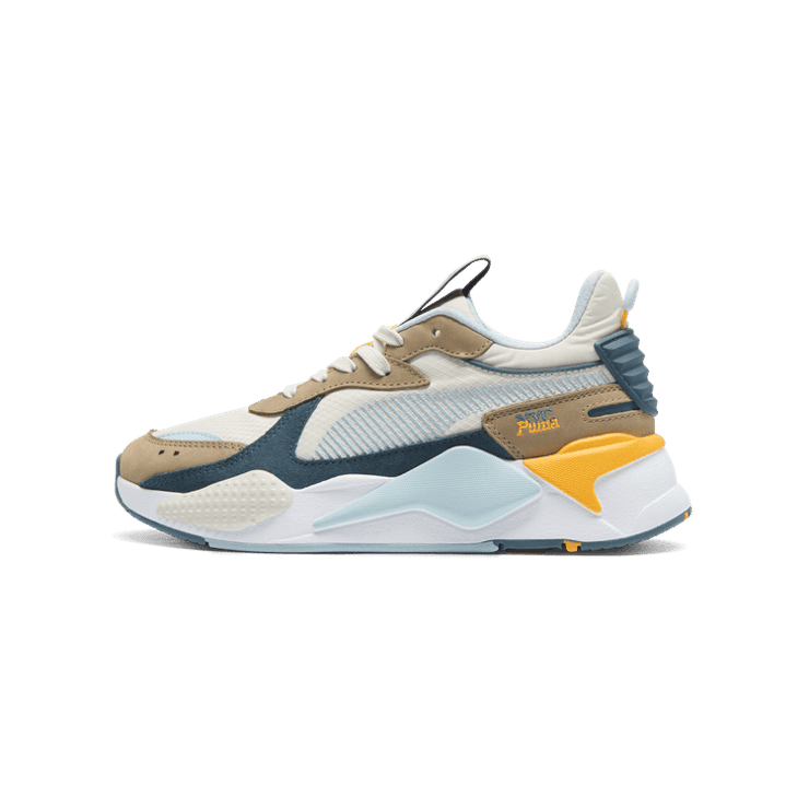 PUMA RS-X NYC Long Run Sneakers in Alpine Snow/Oak Branch/Grey Skies Angle 1