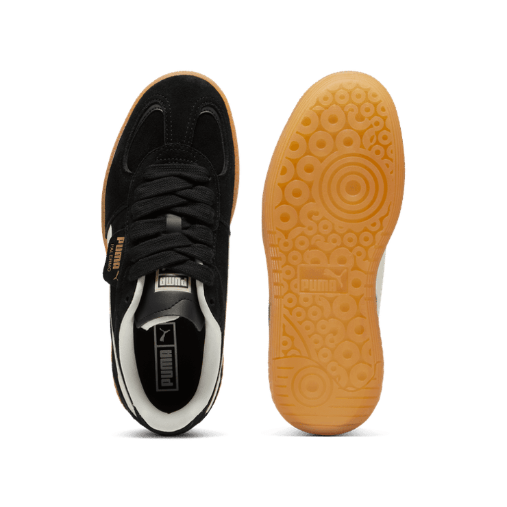 PUMA Palermo Moda Xtra Gum Sneakers Women in Black/Frosted Ivory/Gold Angle 0