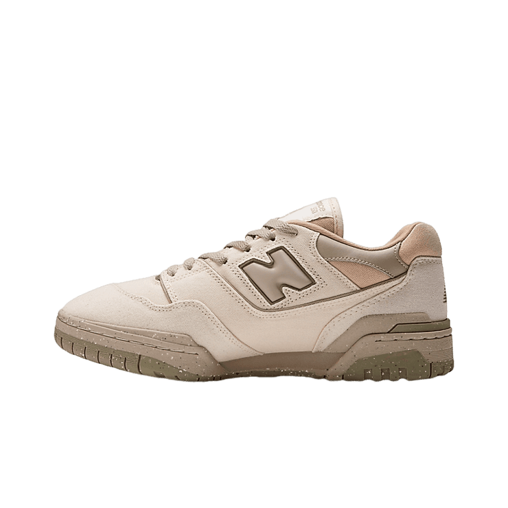 New Balance 550 Canvas Cream Olive Angle 0