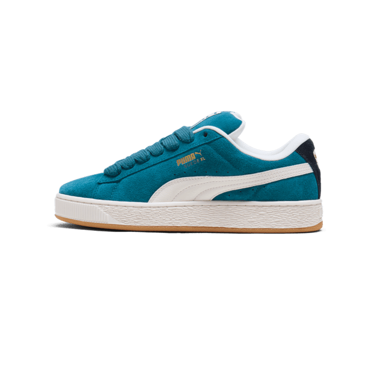 PUMA Suede XL Levels Sneakers in Cold Green/Frosted Ivory/Black Angle 1